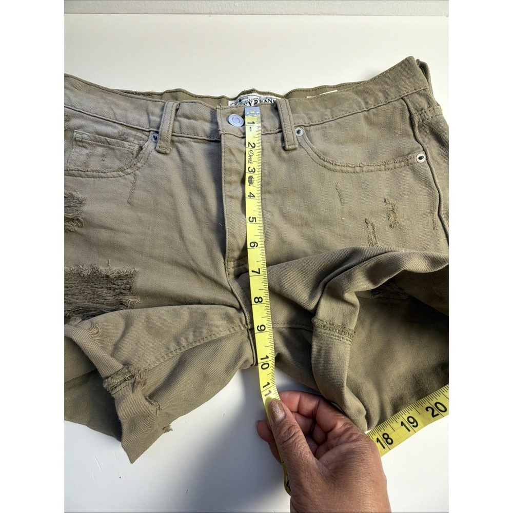 Lucky Brand The Boyfriend Shorts Women's Cuffed Distressed Brown Size 2/26 - Picture 6 of 7
